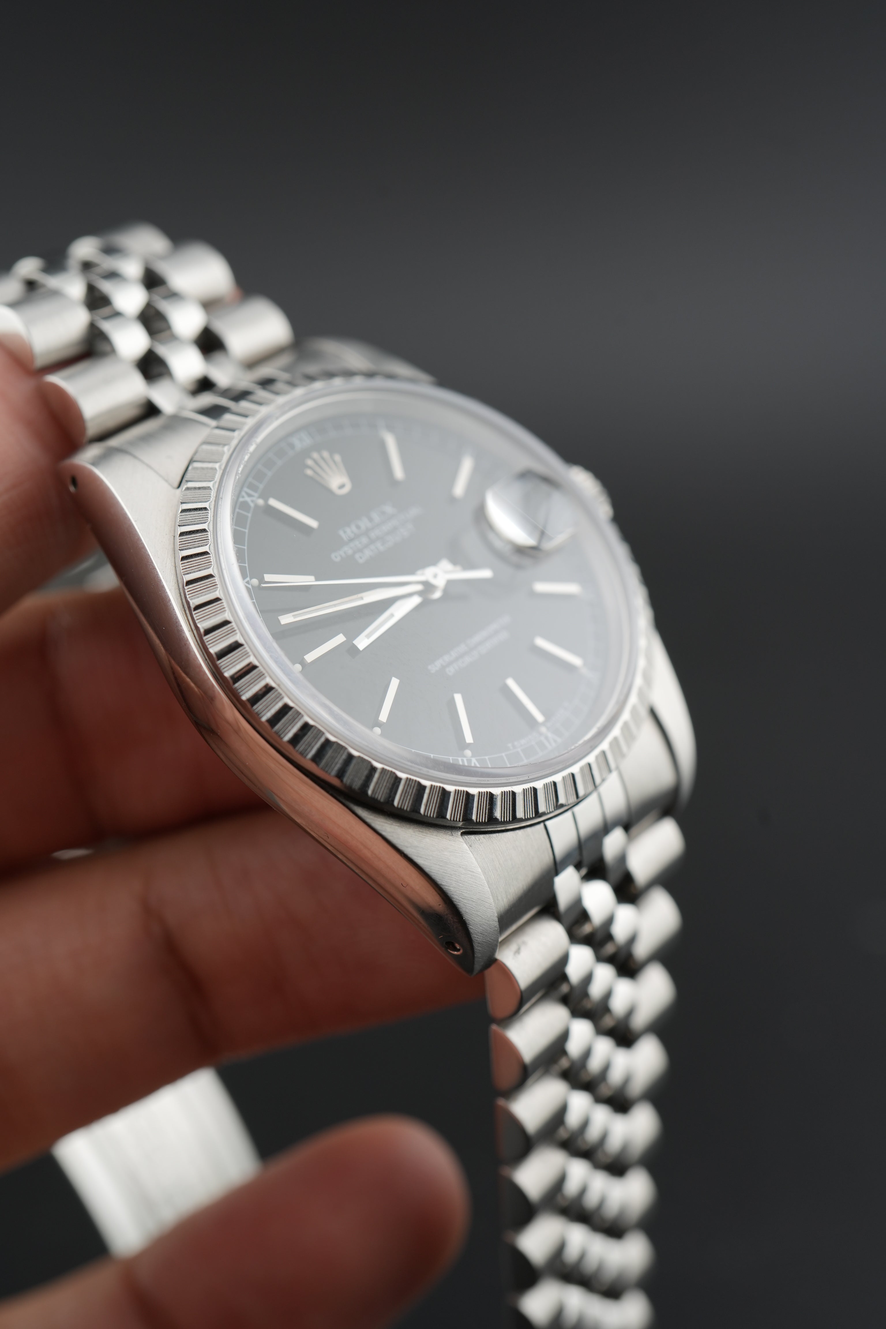 Rolex Datejust 16220 - Black Roulette Dial