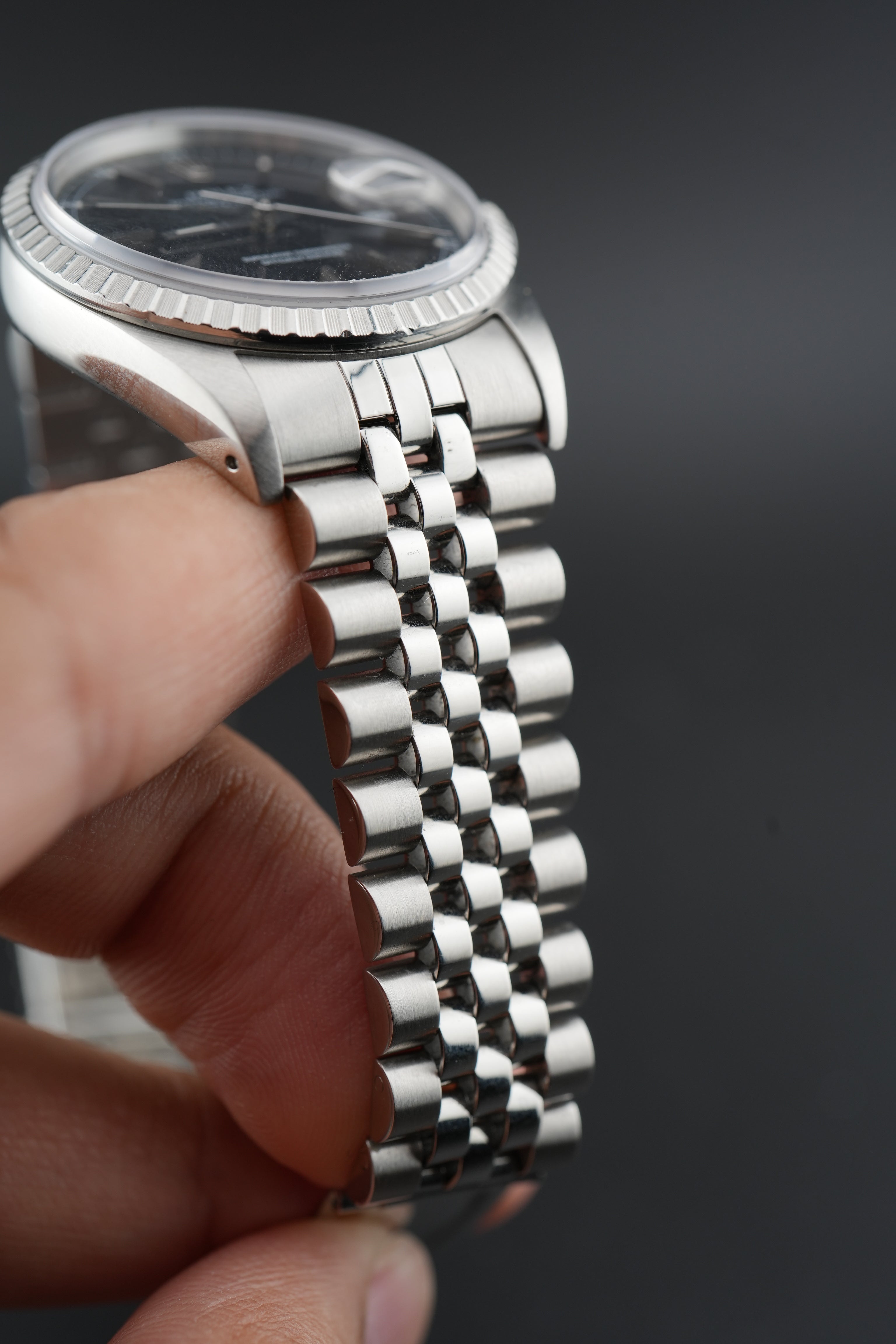 Rolex Datejust 16220 - Black Roulette Dial
