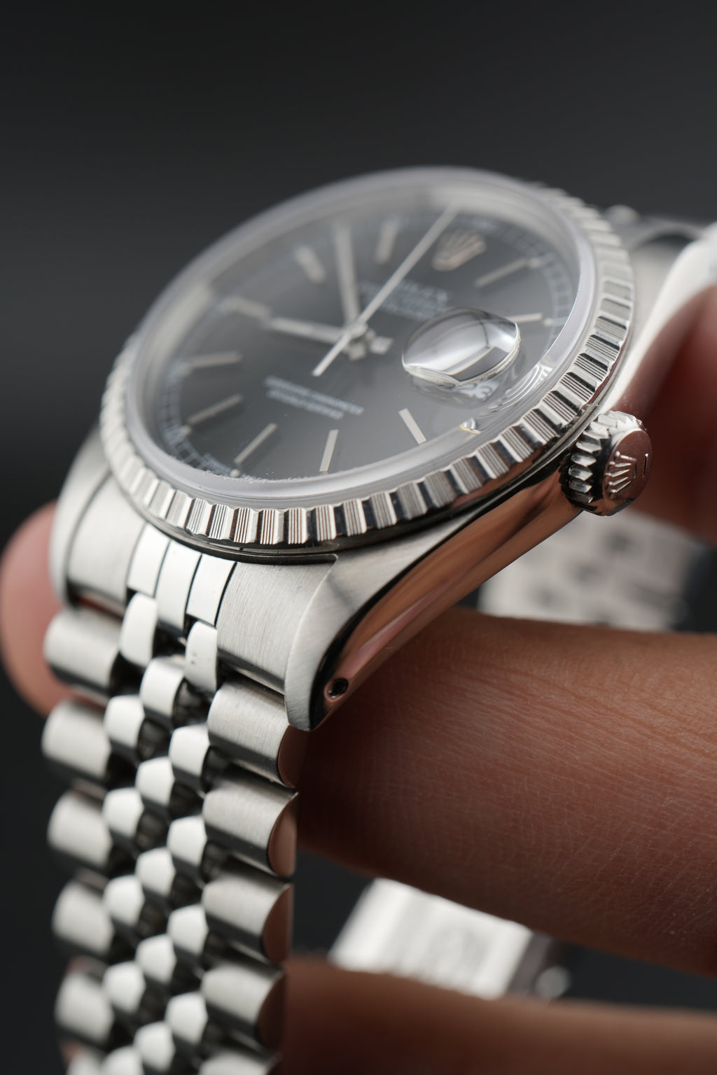 Rolex Datejust 16220 - Black Roulette Dial
