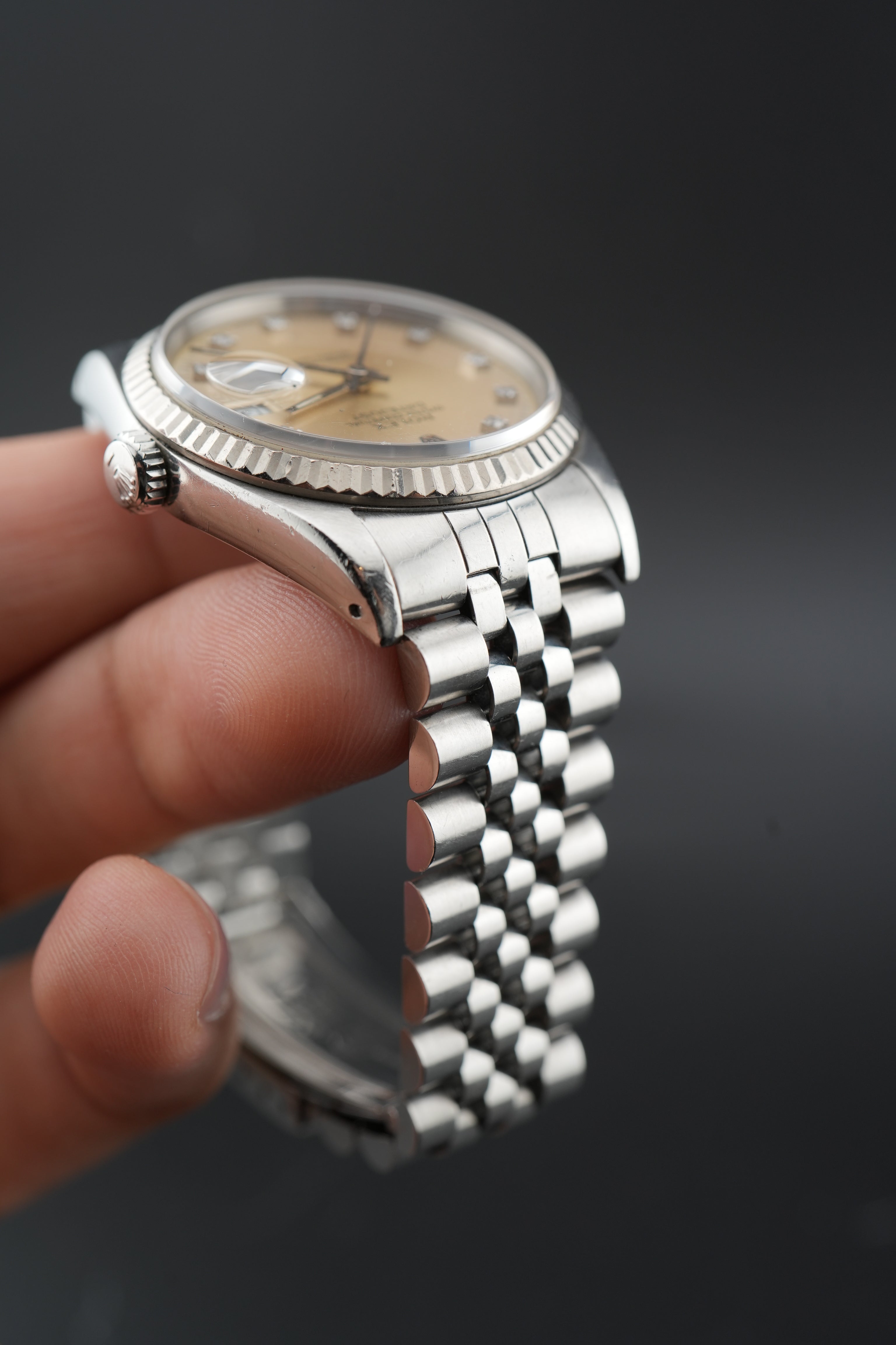 Rolex Datejust 16234 – Factory Diamond Dial – White Gold Bezel – 36mm